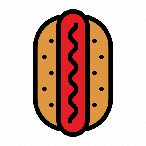 Hot, dog, food, fast, sausage, restaurant, junk food icon - Download on Iconfinder