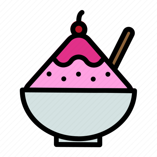Shaved, food, ice, sweet, dessert, cold, gastronomy icon - Download on Iconfinder