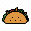 taco, food, fast, tortilla, mexican, vegetarian, fast food