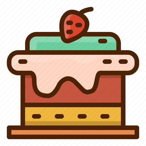 Cake, celebrate, dessert, strawberry, food icon - Download on Iconfinder