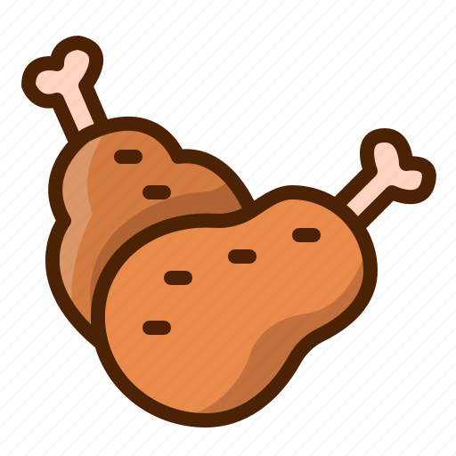 Chicken, drumstick, meat, turkey, leg icon - Download on Iconfinder