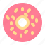donut, doughnut, food, junk, sweet 