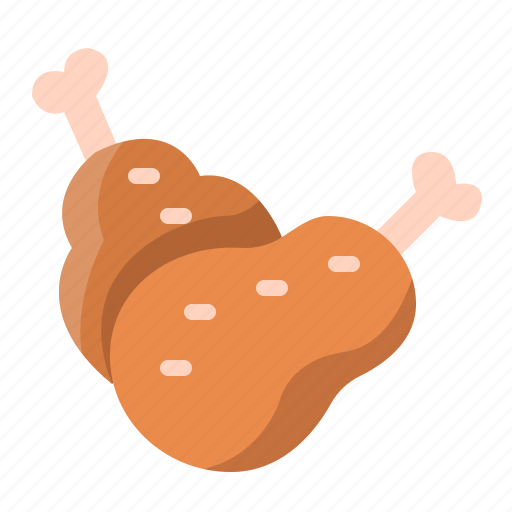 Chicken, drumstick, meat, turkey, leg icon - Download on Iconfinder