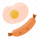 food, breakfast, egg, hotdog