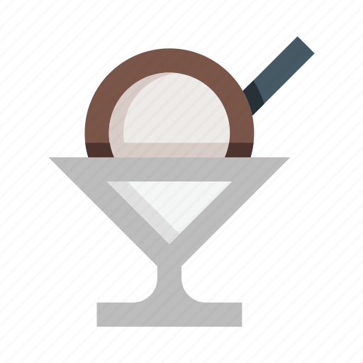 Ice, cream, dessert, ice cream, sweet, scoop, chocolate icon - Download on Iconfinder