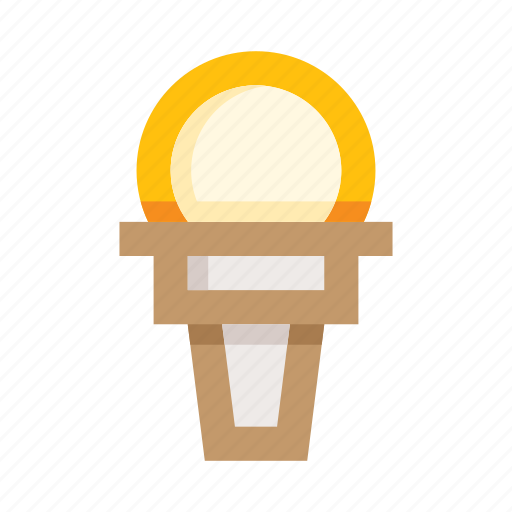 Ice, cream, dessert, sweet, scoop, waffle, waffle corn icon - Download on Iconfinder