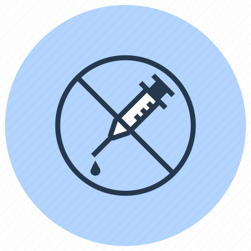 Hormone, injection, no, without icon - Download on Iconfinder