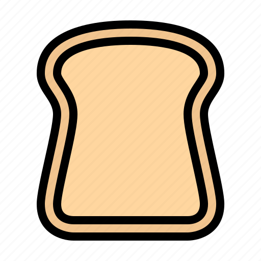 Slice, food, bread, bakery, breakfast icon - Download on Iconfinder