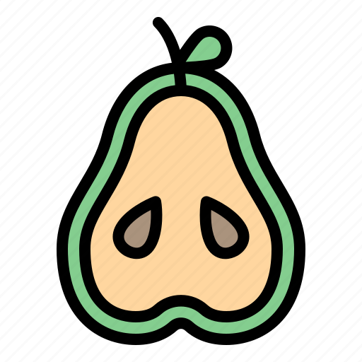Food, pear, split, fruit, gastronomy, healthy, restaurant icon - Download on Iconfinder