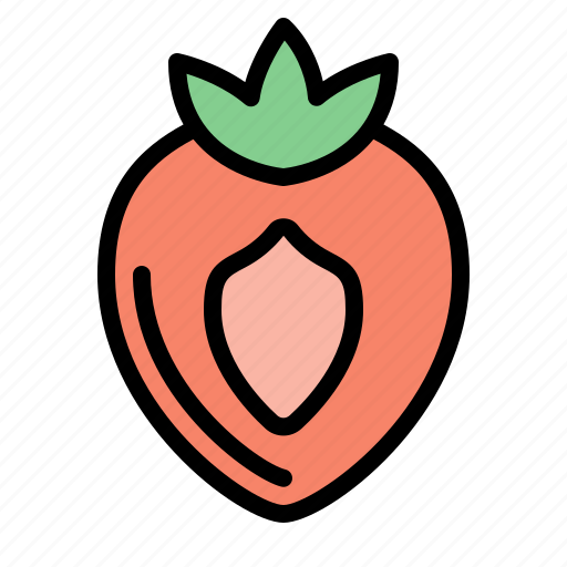 Vegetable, strawberry, food, split, fruit, healthy icon - Download on Iconfinder