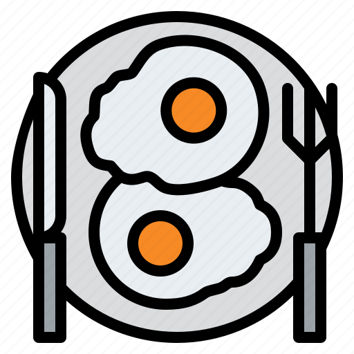 Fried, eggs, food, menu, eating, delivery, meal icon - Download on Iconfinder