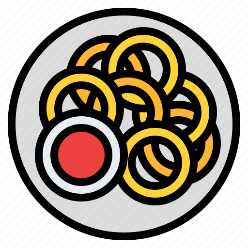 Onion, ring, food, menu, eating, delivery, meal icon - Download on Iconfinder