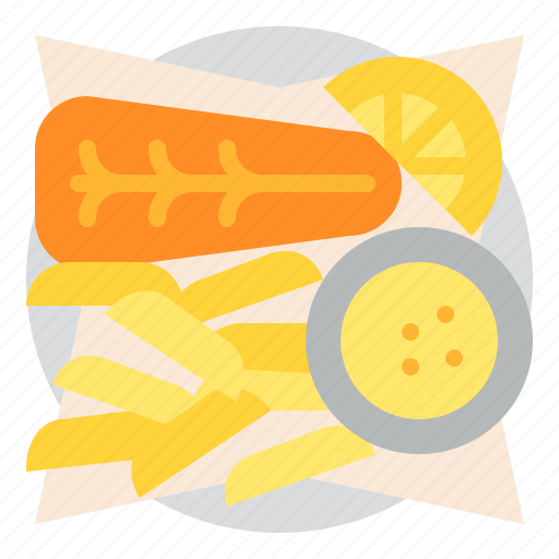 Fish, and, chip, food, menu, eating, delivery icon - Download on Iconfinder