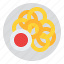onion, ring, food, menu, eating, delivery, meal, restaurant