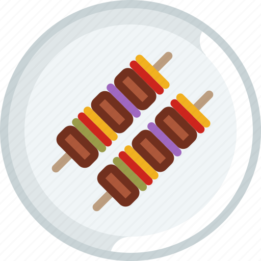 Bbq, cooking, dish, food, grill, skewer icon - Download on Iconfinder