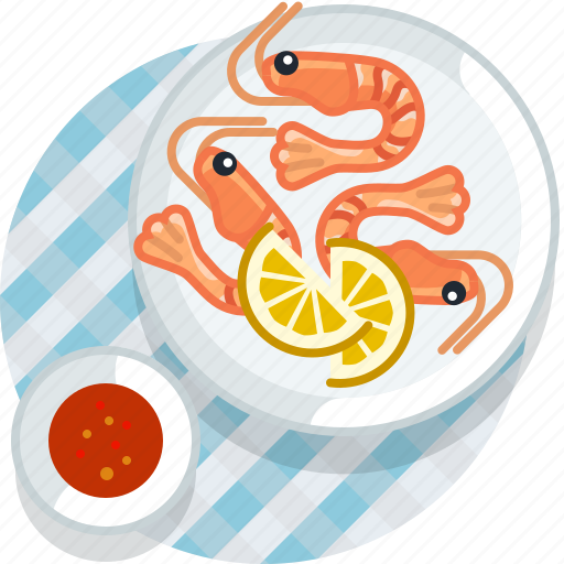 Cooking, crevette, food, meal, restaurant, seafood, tablecloth icon - Download on Iconfinder
