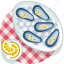clam, cooking, food, meal, restaurant, seafood, tablecloth 