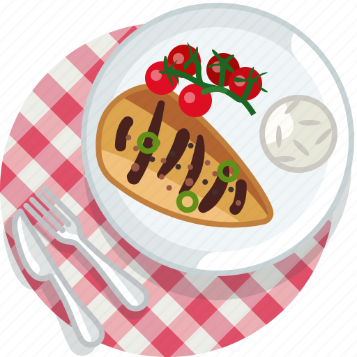 Cooking, fish, food, grill, meal, restaurant, tablecloth icon - Download on Iconfinder