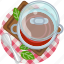 cooking, food, meal, restaurant, soup, tablecloth, tomato 