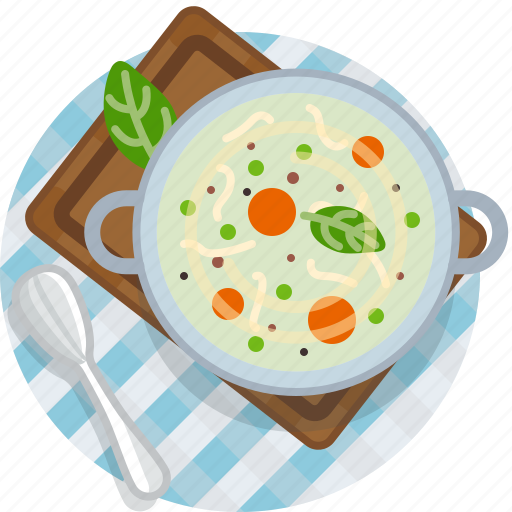 Cooking, food, meal, restaurant, soup, tablecloth, vegetable icon - Download on Iconfinder