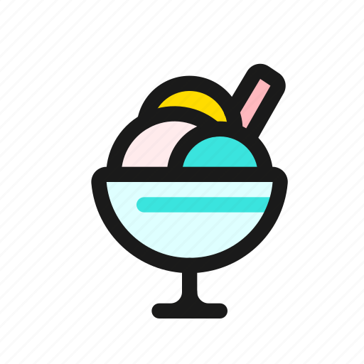 Ice, cream, sundae, dessert, food, summer, sweets icon - Download on Iconfinder