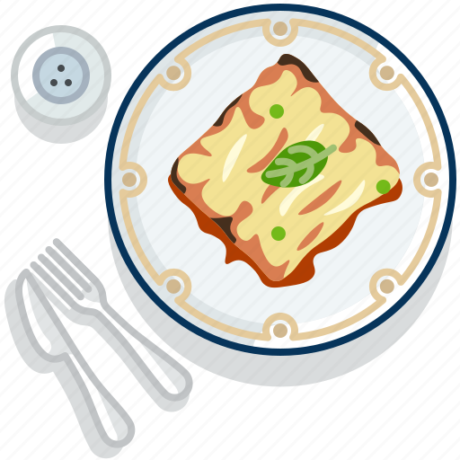 Food, gastronomy, lasagne, meal, pasta, plate, restaurant icon - Download on Iconfinder