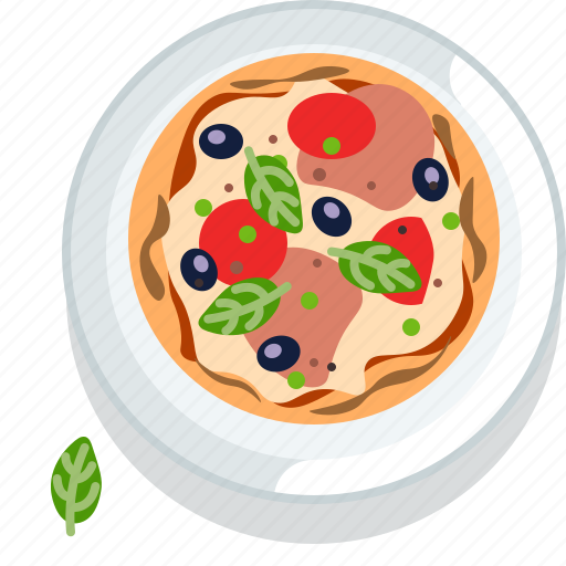 Food, gastronomy, italy, meal, pizza, plate, restaurant icon - Download on Iconfinder