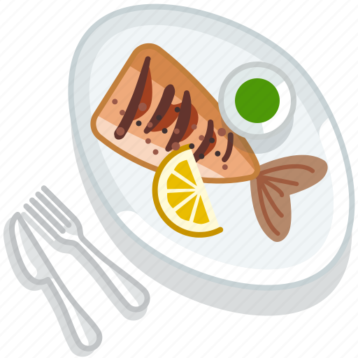 Cooking, fish, food, meal, restaurant, seafood, serving icon - Download on Iconfinder