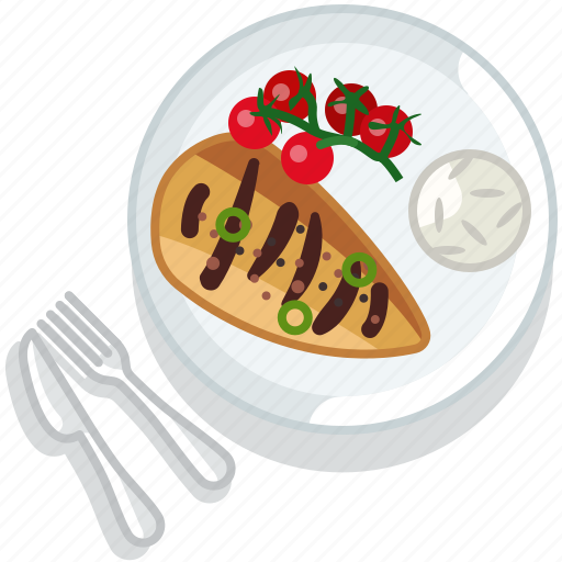 Chicken, cooking, food, meal, meat, restaurant, serving icon - Download on Iconfinder