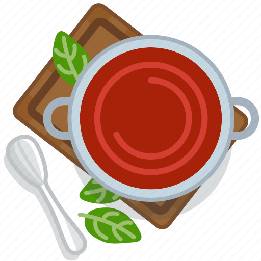 Cooking, food, pot, restaurant, serving, soup, tomato icon - Download on Iconfinder