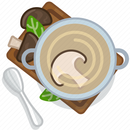 Cooking, food, mushroom, pot, restaurant, serving, soup icon - Download on Iconfinder
