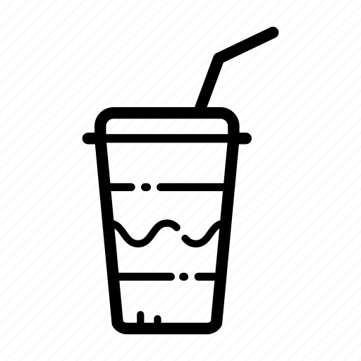 Soda, paper, beverage, glass, drink, cola, white icon - Download on Iconfinder