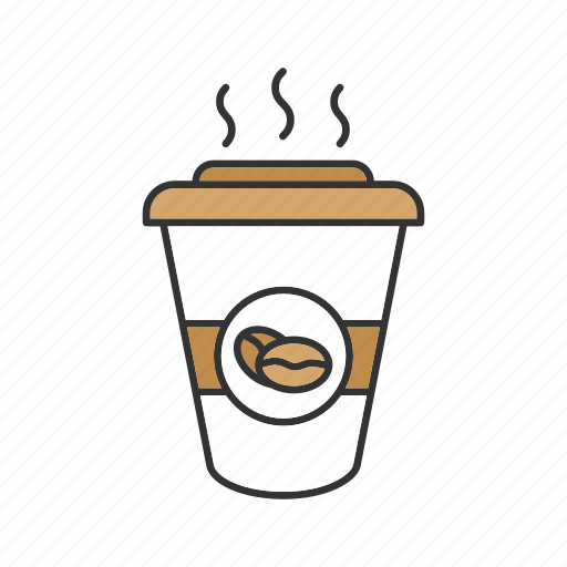 Coffee, coffee beans, coffee to go, cup, drink, hot, paper glass icon - Download on Iconfinder
