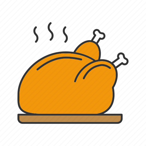 Chicken, food, fried, hot, roasted, turkey, whole chicken icon - Download on Iconfinder