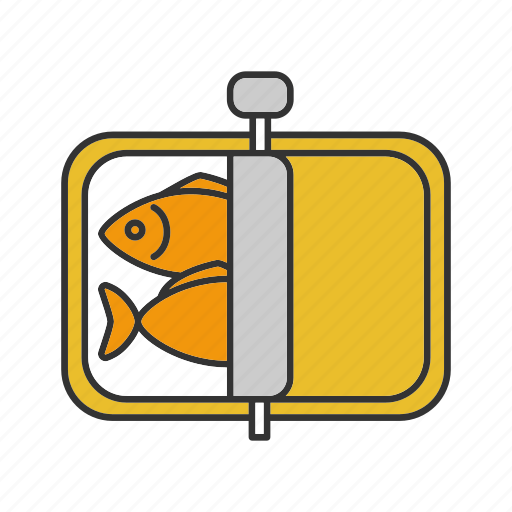 Can, canned, conserved, fish, food, seafood, sprats icon - Download on Iconfinder