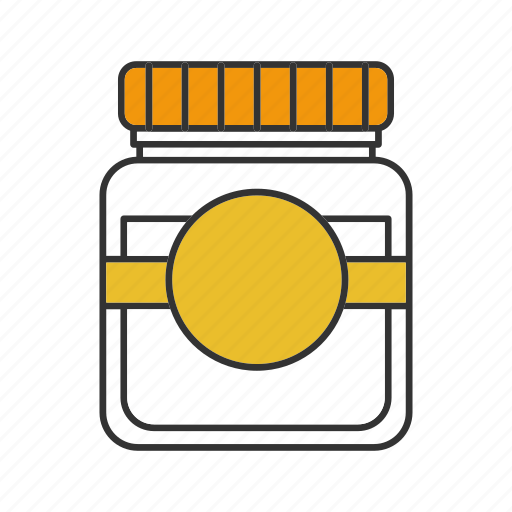 Blank label, canning, empty, food, glass jar, jam, preserve icon - Download on Iconfinder