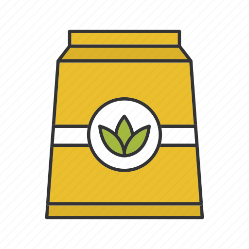 Bag, green, leaves, packaging, paper package, tea, tea leaves icon - Download on Iconfinder
