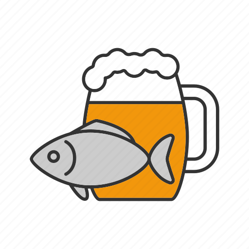 Ale, bar, beer, drink, food, mug, salty fish icon - Download on Iconfinder