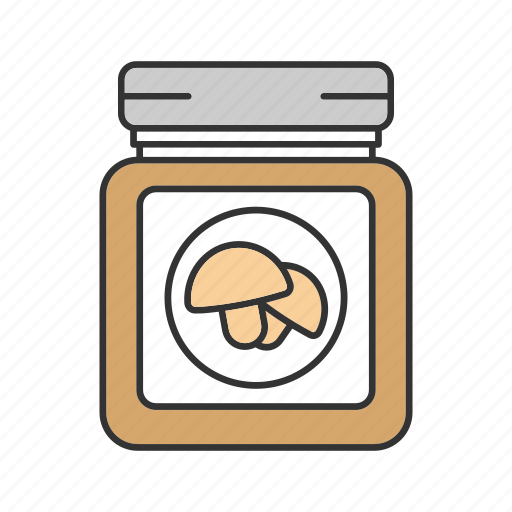 Canned, champignon, food, glass jar, mushroom, mushrooms, preserve icon - Download on Iconfinder