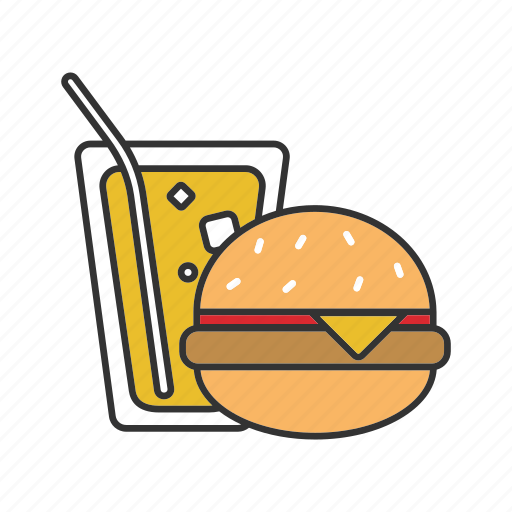 Burger, cheeseburger, cola, fast food, hamburger, sandwich, soda icon - Download on Iconfinder