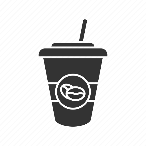 Coffee, coffee to go, cup, drink, paper glass, shake, straw icon - Download on Iconfinder