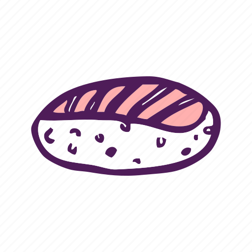 Food, rice, salmon, sushi icon - Download on Iconfinder