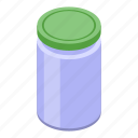 food, storage, jar, isometric