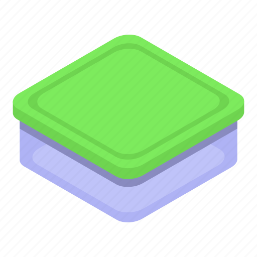 Food, container, box, isometric icon - Download on Iconfinder