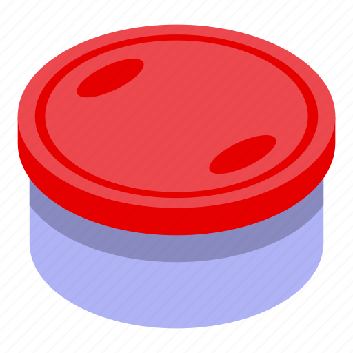 Round, food, container, isometric icon - Download on Iconfinder