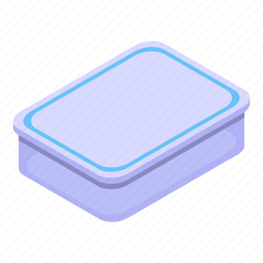 Kitchen, food, container, isometric icon - Download on Iconfinder