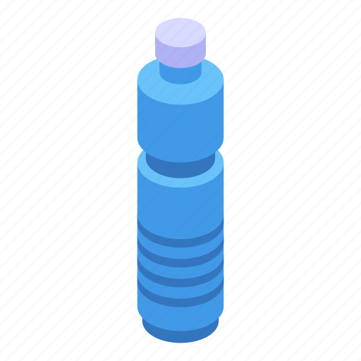 Plastic, water, bottle, isometric icon - Download on Iconfinder