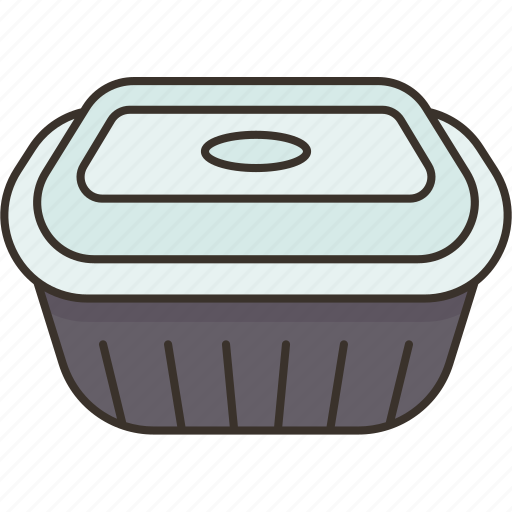 Black, containers, lids, food, storage icon - Download on Iconfinder