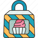 cup, cake, boxes, bakery, packaging