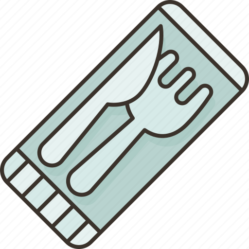 Wrapped, cutlery, table, setting, dining icon - Download on Iconfinder